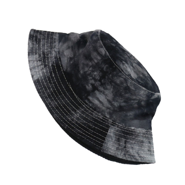 Black Purple Tie Dye Bucket Hat