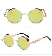 Metal Round Steampunk Sunglasses