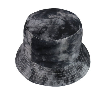 Black Purple Tie Dye Bucket Hat