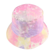 Black Purple Tie Dye Bucket Hat