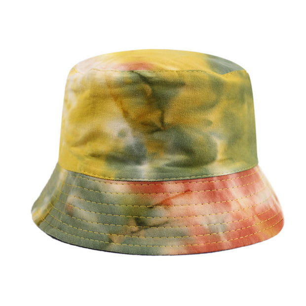 Black Purple Tie Dye Bucket Hat