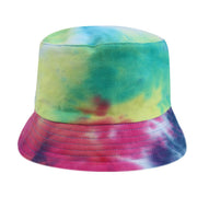 Black Purple Tie Dye Bucket Hat