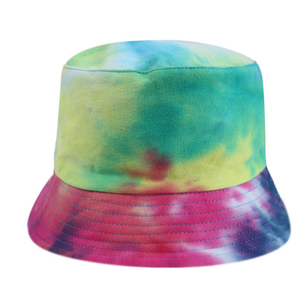 Black Purple Tie Dye Bucket Hat