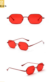 Women Retro Classic Small polygon Sunglasses