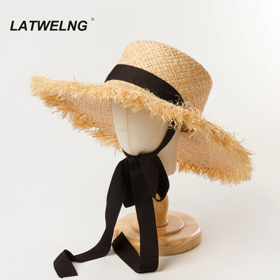 Fashion Ribbon Girl Sun Hat