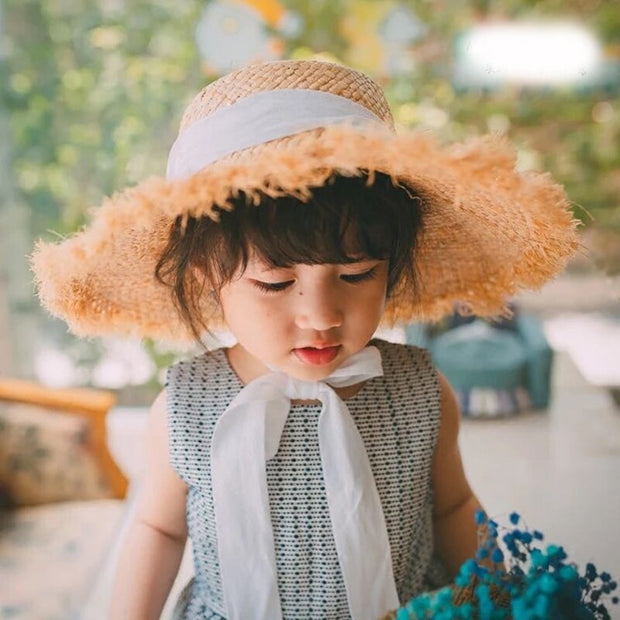 Fashion Ribbon Girl Sun Hat