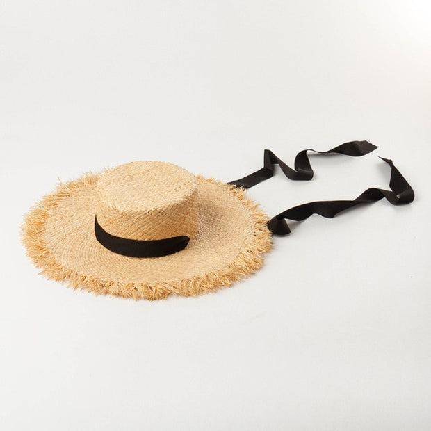 Fashion Ribbon Girl Sun Hat