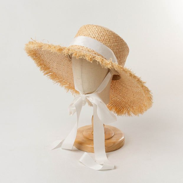 Fashion Ribbon Girl Sun Hat