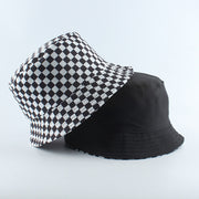 Fashion Reversible Black White Cow Print Bucket Hat