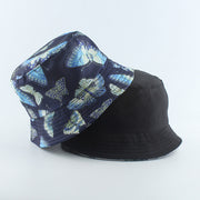 Fashion Reversible Black White Cow Print Bucket Hat