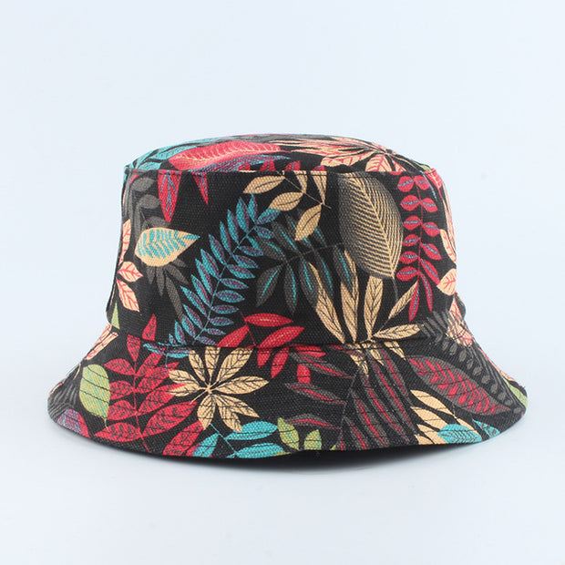 Fashion Reversible Black White Cow Print Bucket Hat