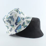 Fashion Reversible Black White Cow Print Bucket Hat