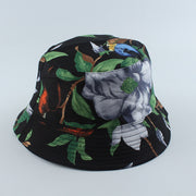 Fashion Reversible Black White Cow Print Bucket Hat