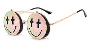 flip up sunglasses round punk style  sun glasses