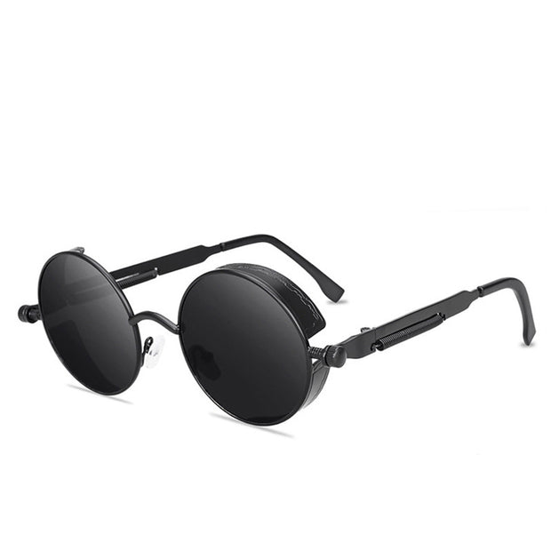 Classic Gothic Steampunk Style Round  Sunglasses