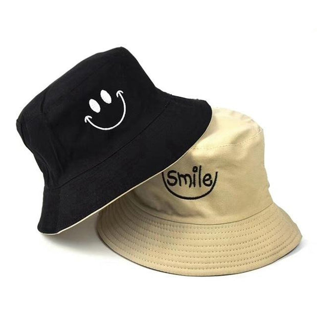 SMILE Bucket Hat Double Sided Bucket Hat