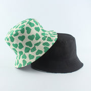 Fashion Reversible Black White Cow Print Bucket Hat