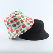 Fashion Reversible Black White Cow Print Bucket Hat